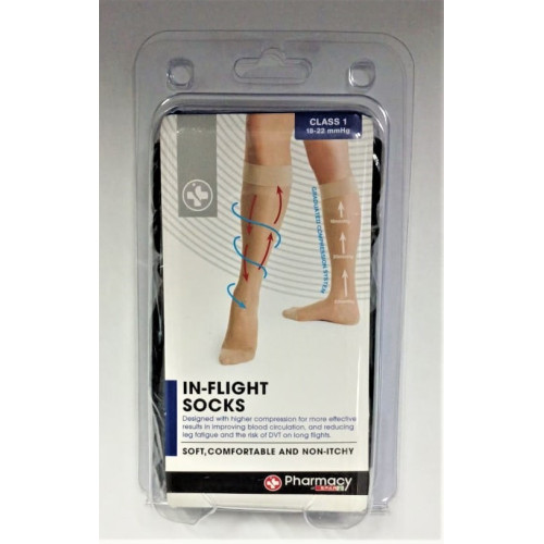 SPAR FLIGHT SOCKS BLACK LARGE (RF)